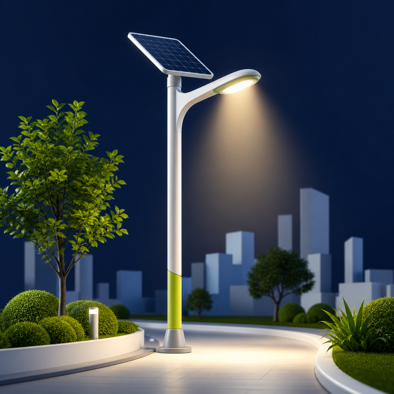 Solar street lighting